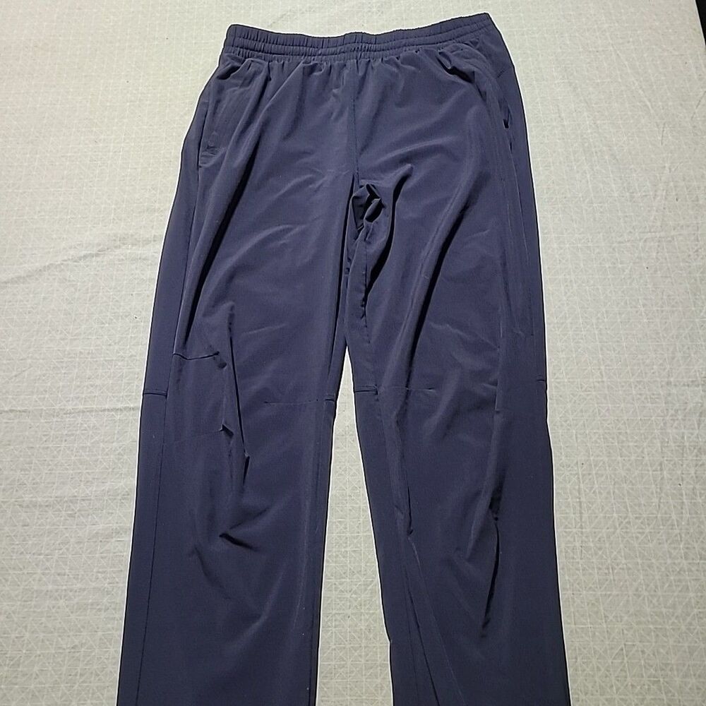 All In Motion Jogger Pants Womens XL Dark Blue Elastic Draw Waist Zip Pockets